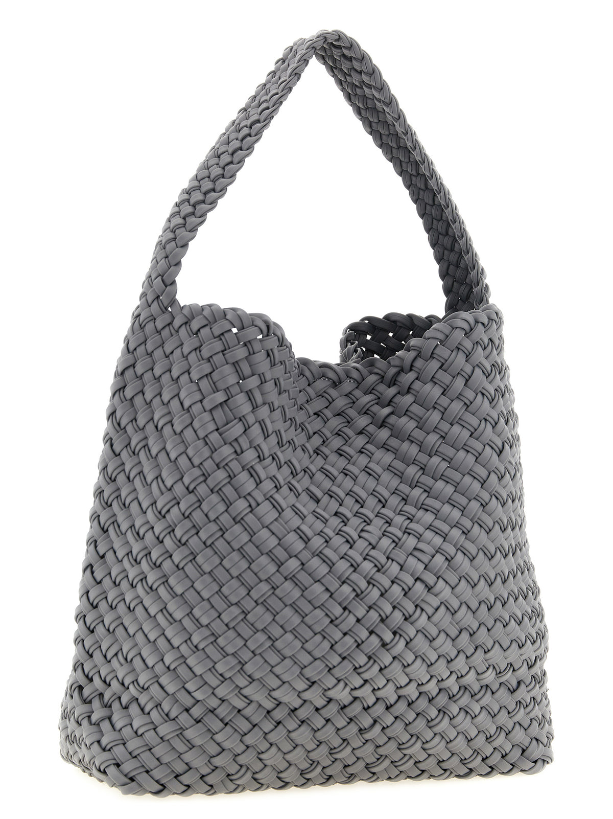 NAGHEDI Graue Schultertasche aus Nylon