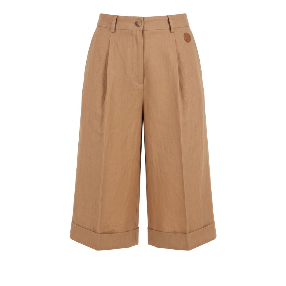 Trussardi Jeans Beige Viskose Damen-Shorts