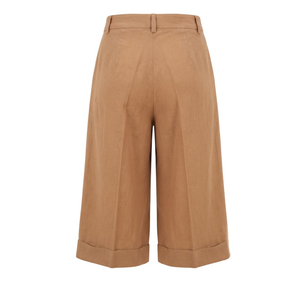 Trussardi Jeans Beige Viskose Damen-Shorts
