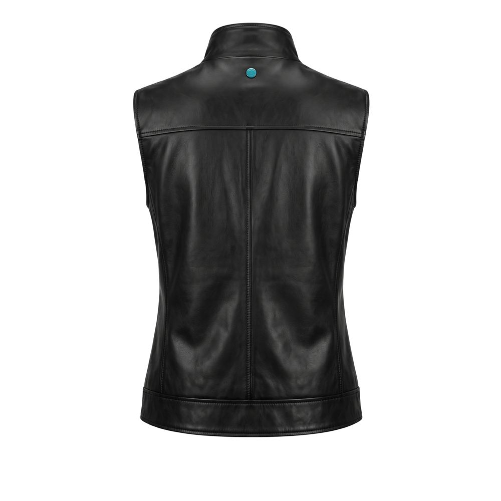 Trussardi Jeans Schwarze Damenjacke aus Polyester