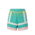 Trussardi Jeans Grüne Baumwollshorts für Damen