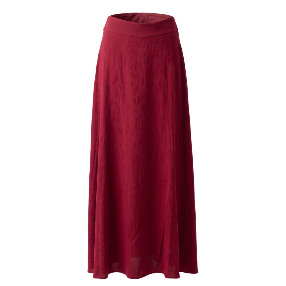 Trussardi Jeans Roter Damenrock aus Viskose