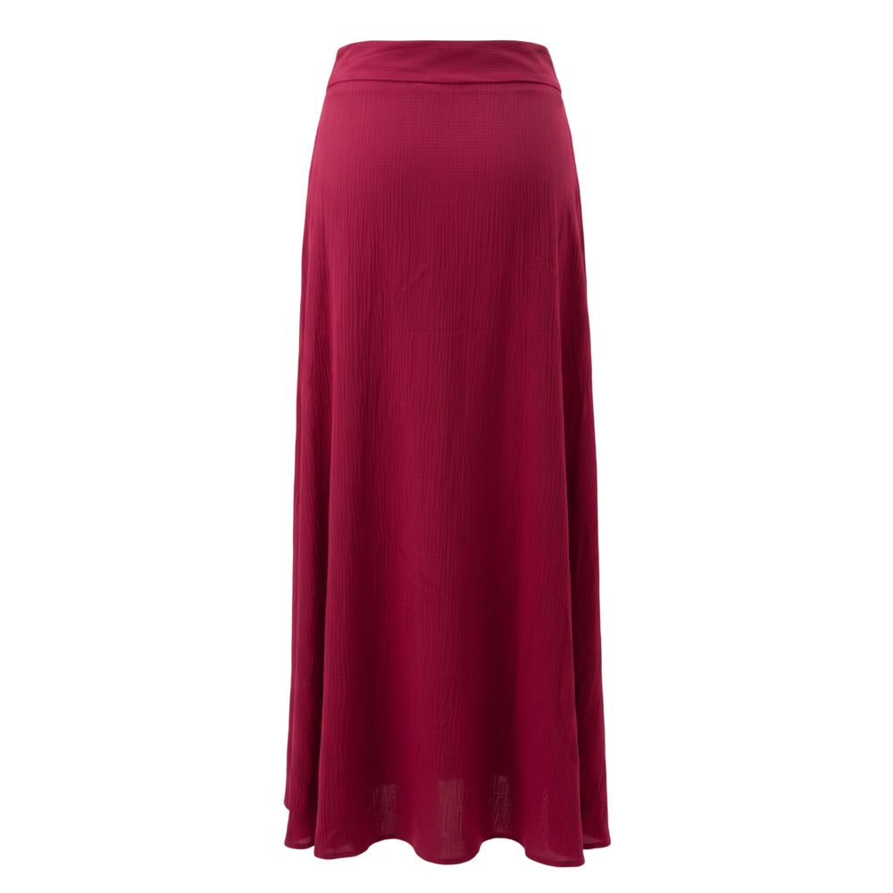 Trussardi Jeans Roter Damenrock aus Viskose