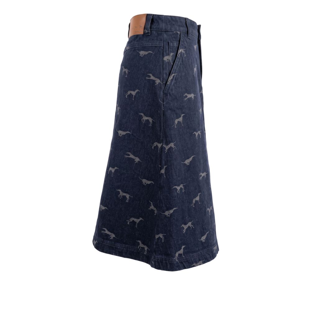 Trussardi Jeans Blauer Baumwollrock für Damen