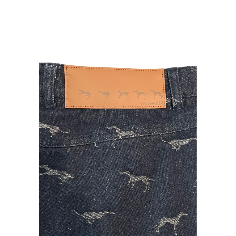 Trussardi Jeans Blauer Baumwollrock für Damen