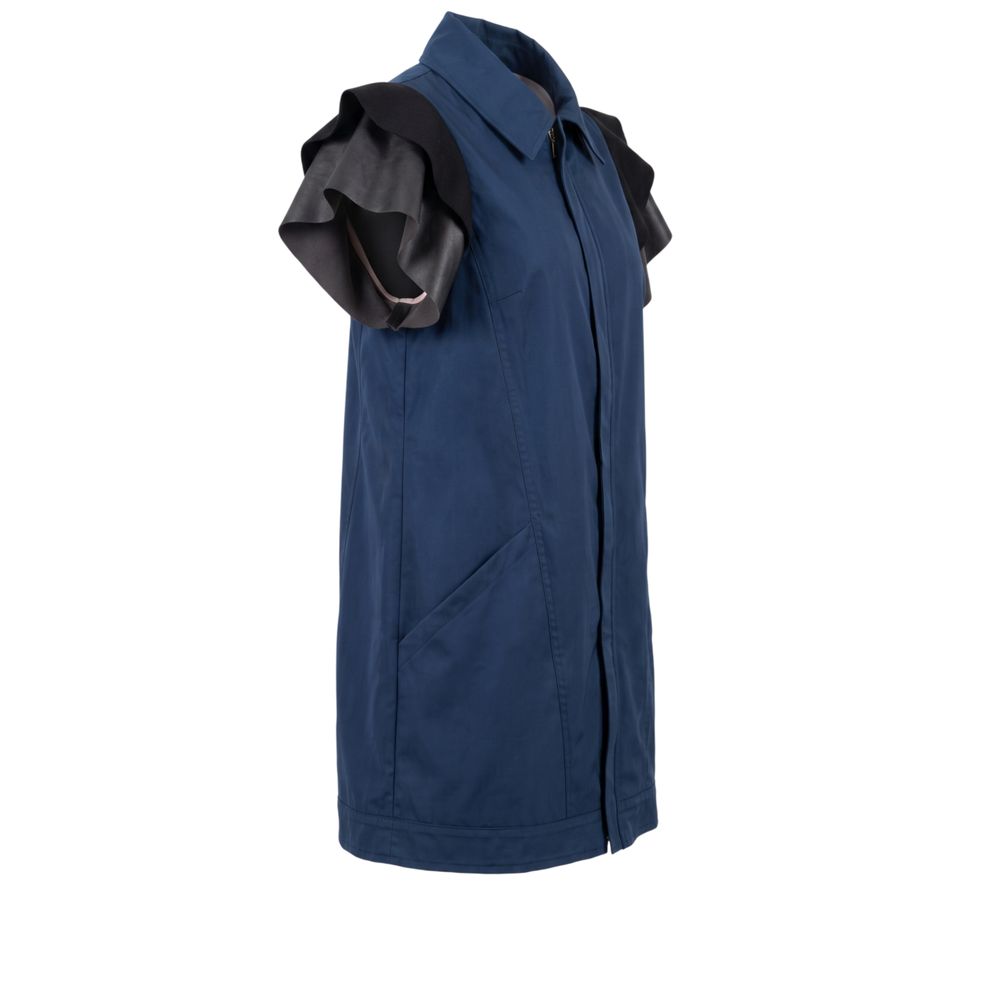 Trussardi Jeans Blaue Damenjacke aus Polyester