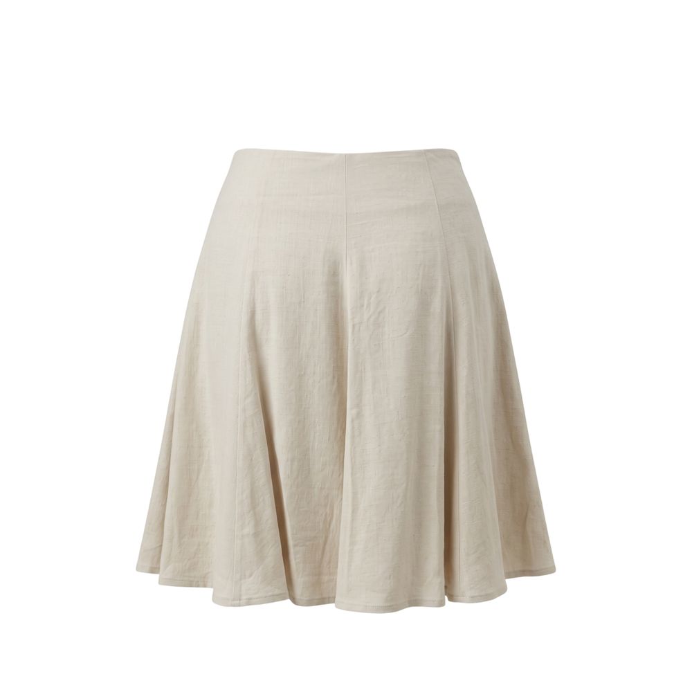 Trussardi Jeans Beige Viskose Damenrock