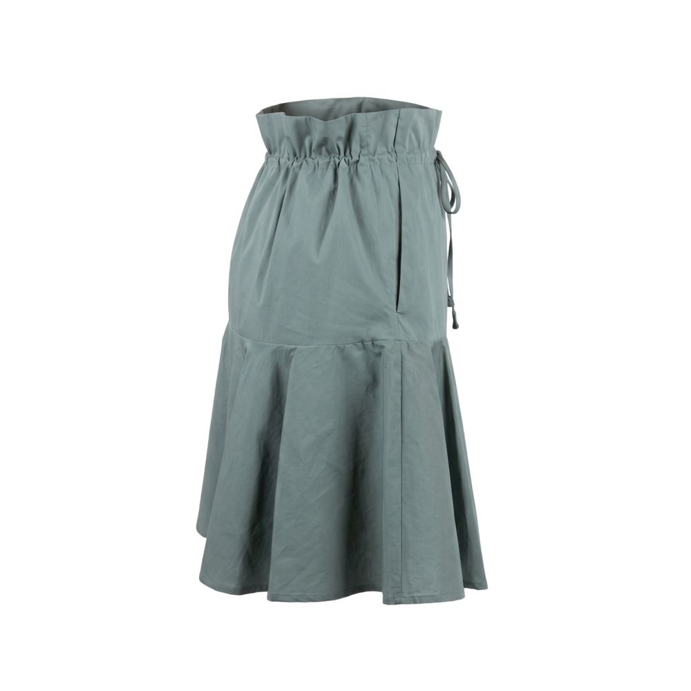 Trussardi Jeans Grüner Baumwollrock für Damen