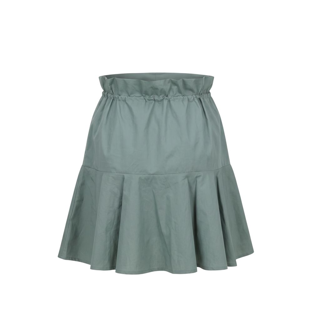 Trussardi Jeans Grüner Baumwollrock für Damen