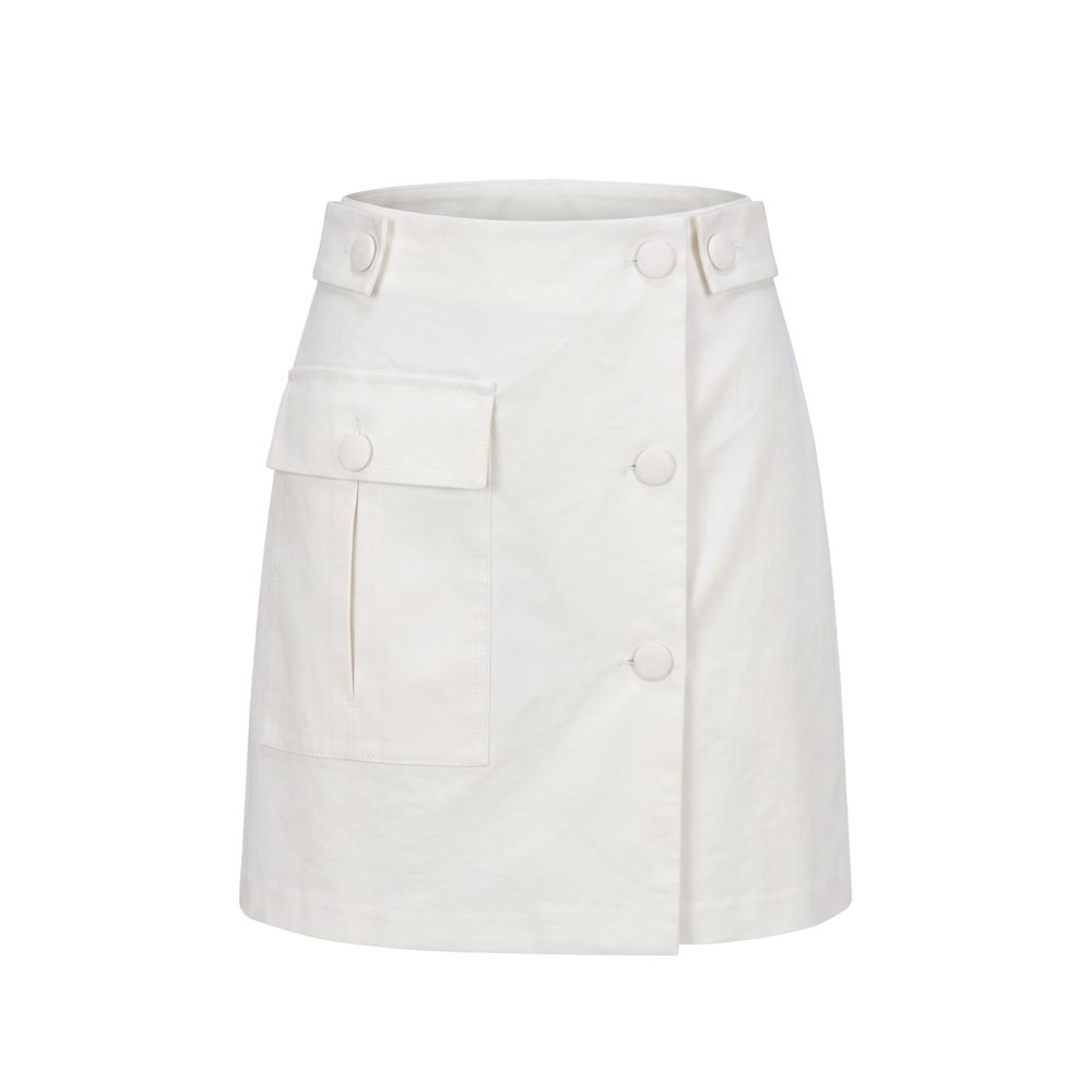 Trussardi Jeans Weißrock aus Viskose für Damen