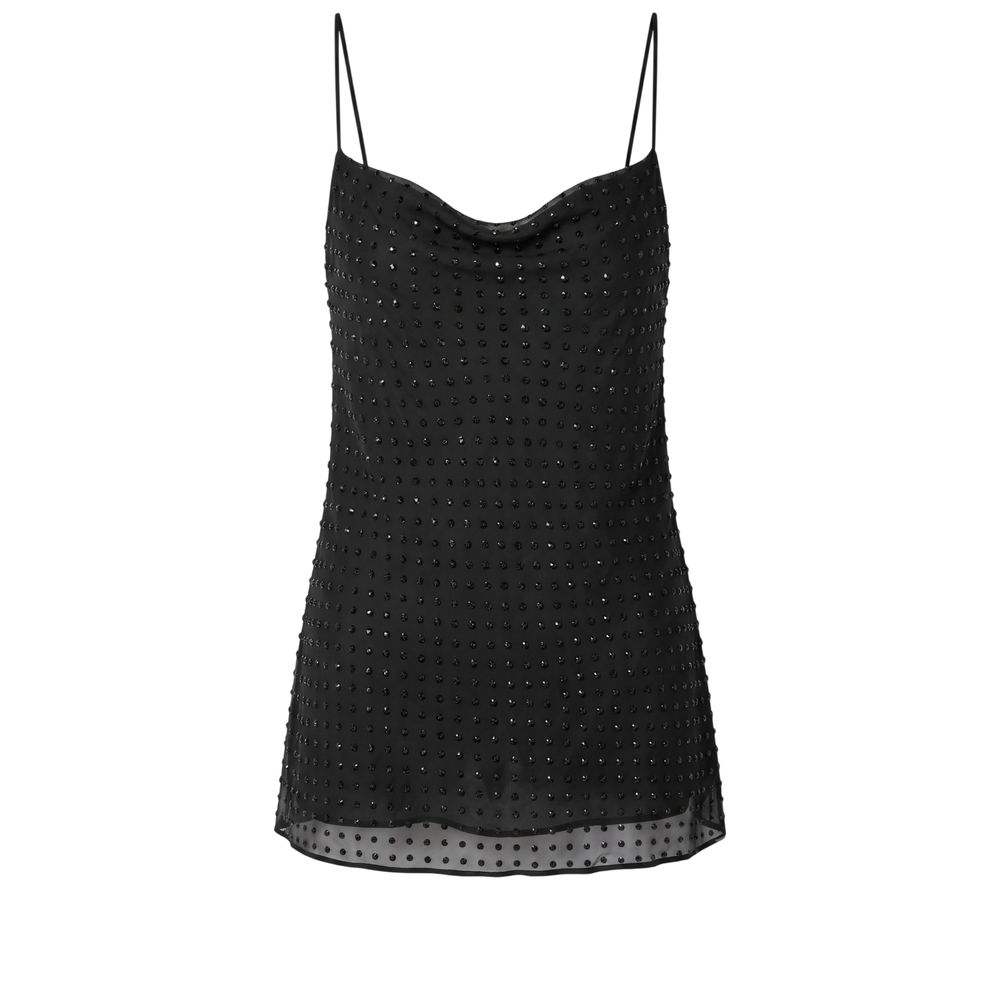 Trussardi Jeans Schwarzes Polyester-Top für Damen