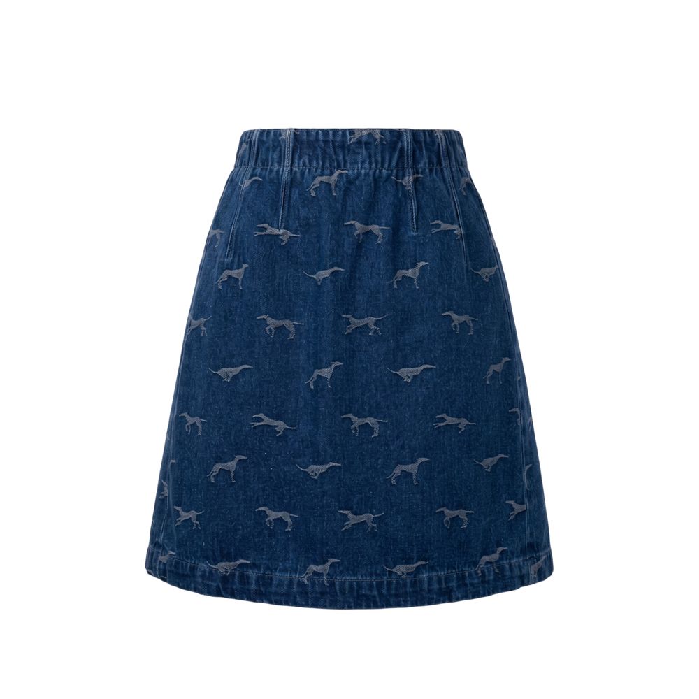 Trussardi Jeans Blauer Baumwollrock für Damen