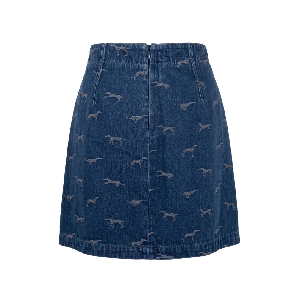 Trussardi Jeans Blauer Baumwollrock für Damen