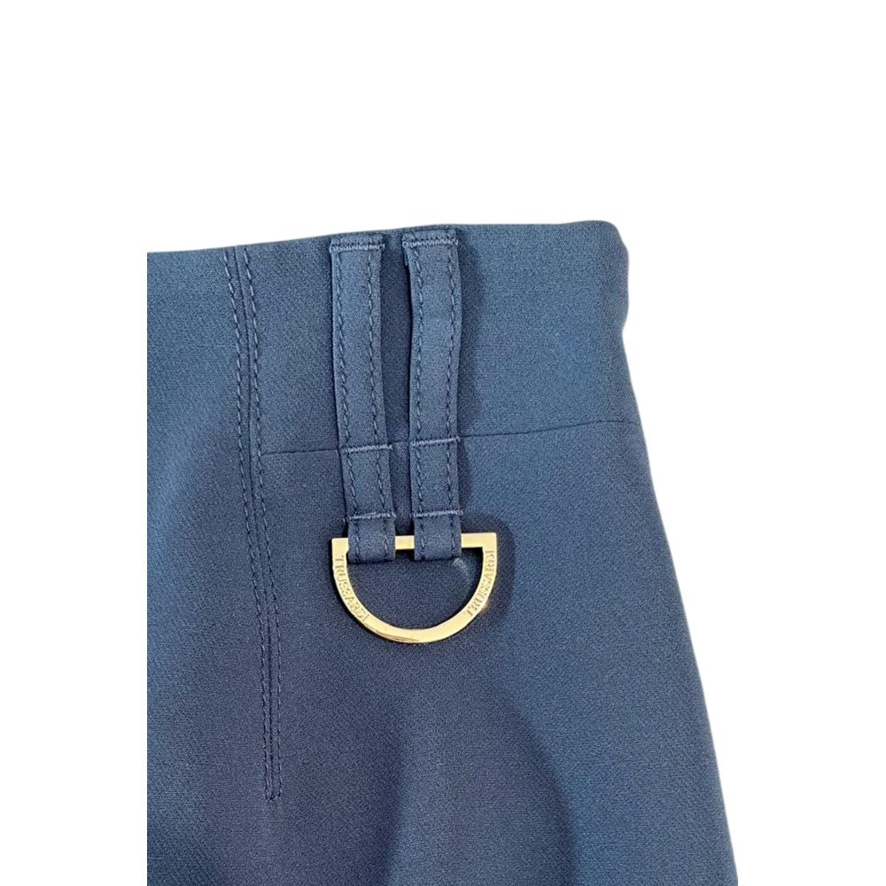 Trussardi Jeans Blaue Damen-Rock aus Polyester