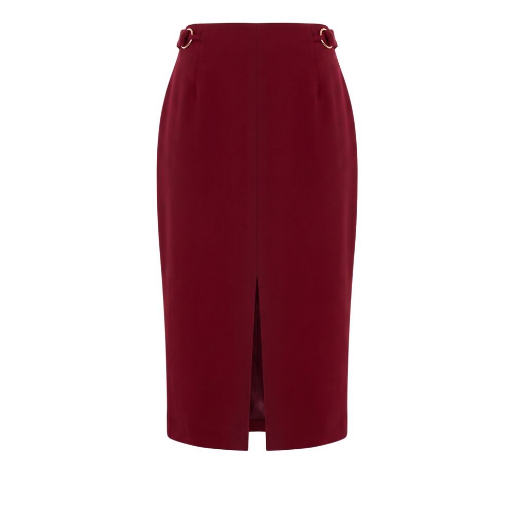 Trussardi Jeans Roter Polyester-Rock
