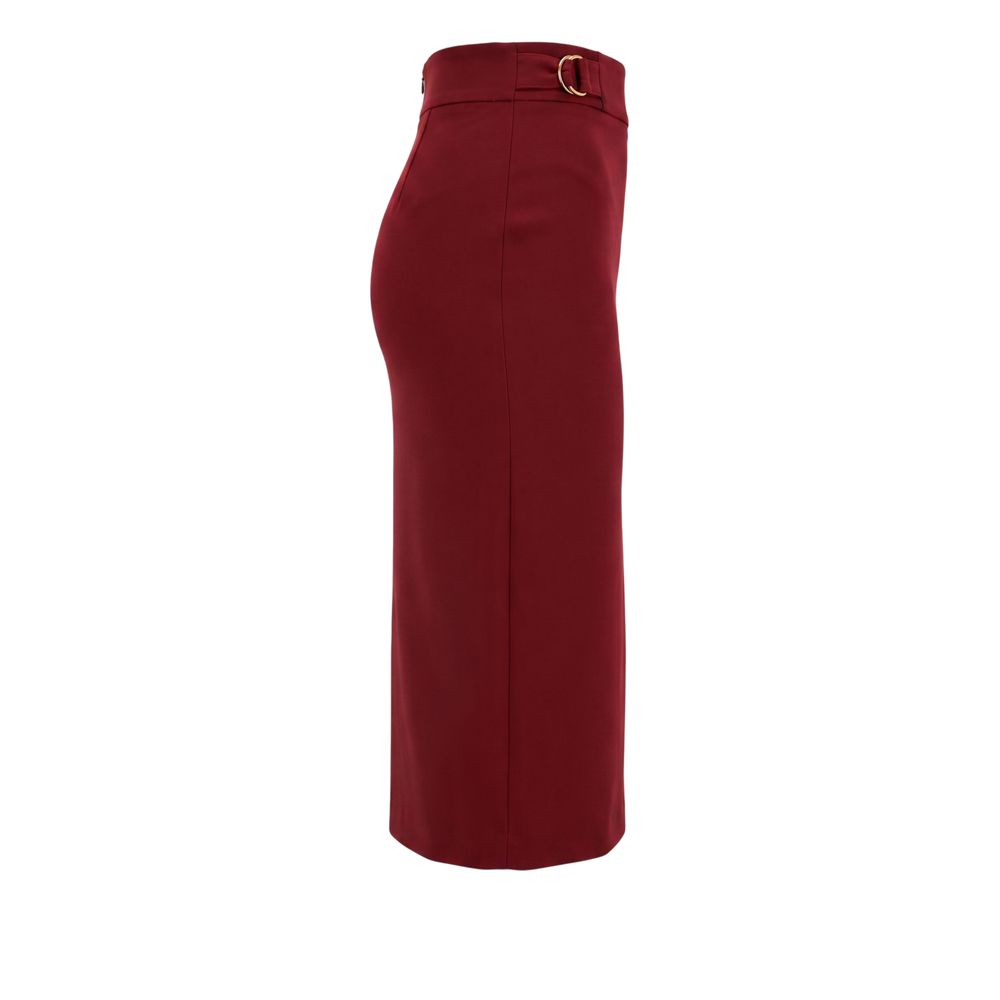 Trussardi Jeans Roter Polyester-Rock