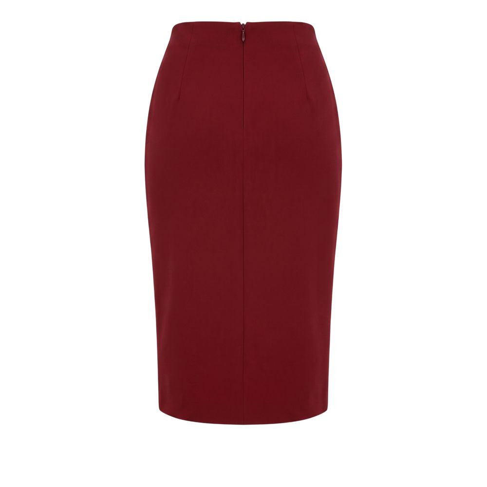 Trussardi Jeans Roter Polyester-Rock