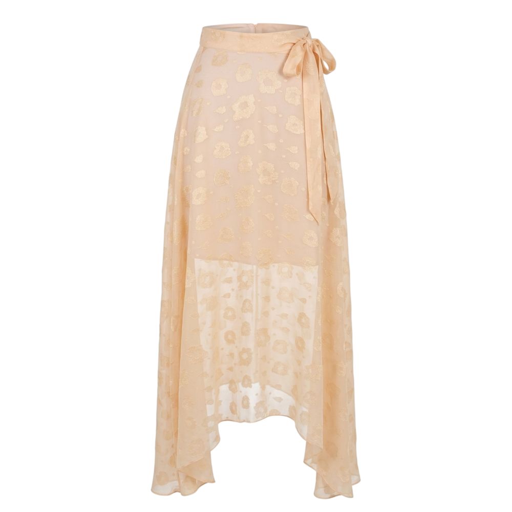 Trussardi Jeans Beige Polyester Damenrock