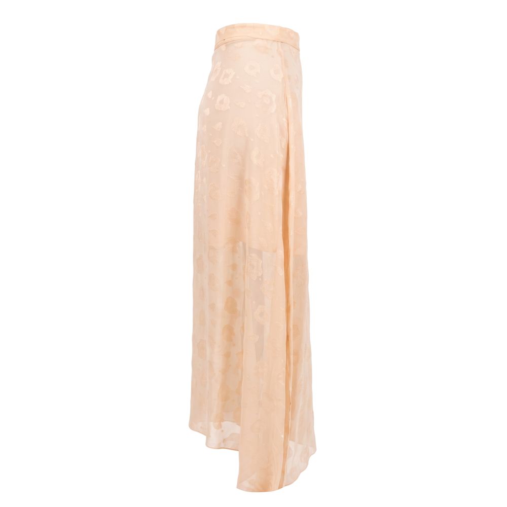 Trussardi Jeans Beige Polyester Damenrock