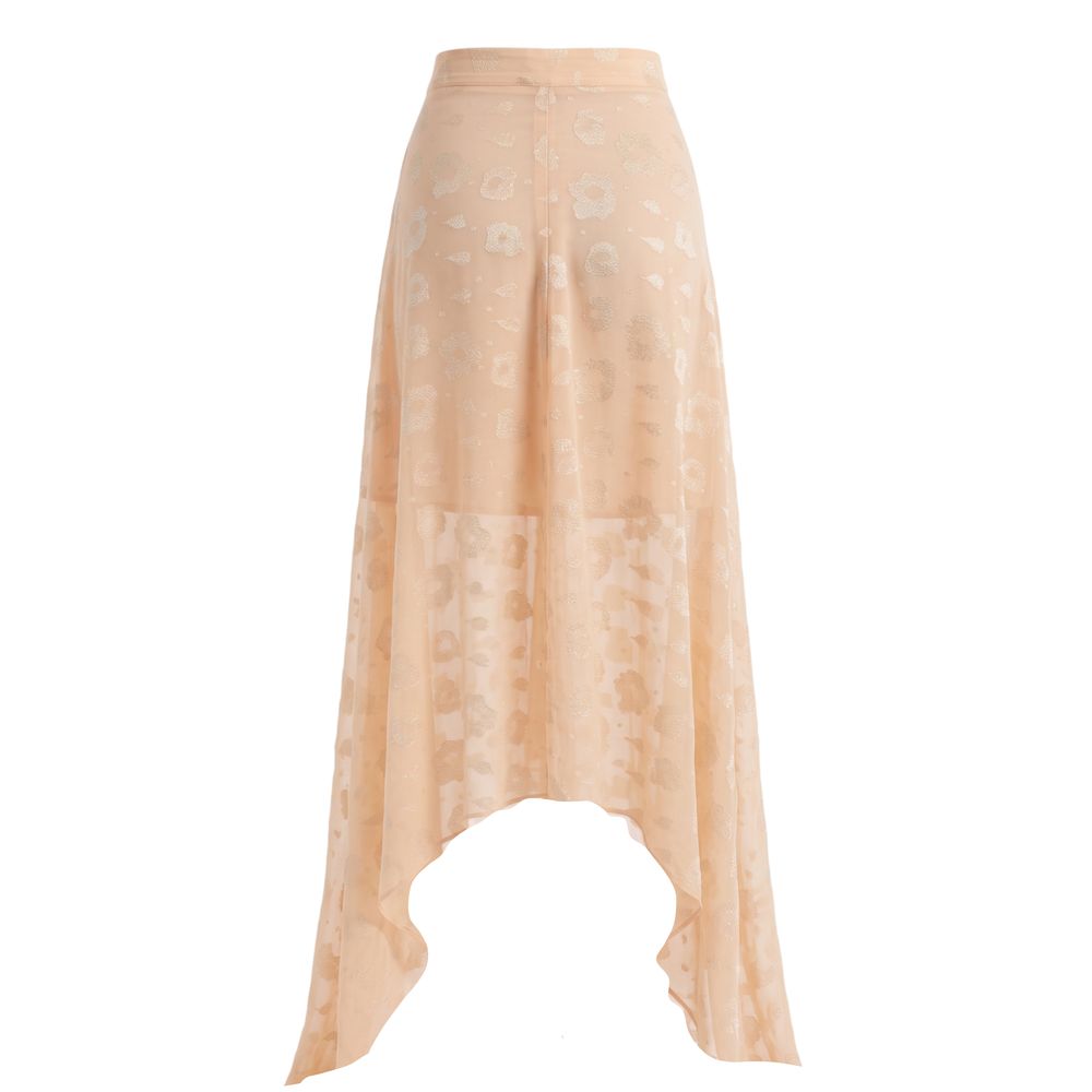 Trussardi Jeans Beige Polyester Damenrock