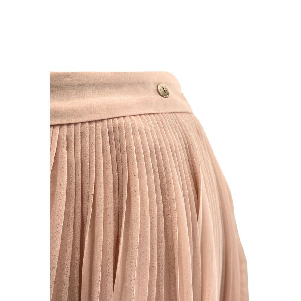 Trussardi Jeans Pink Polyester Damenrock
