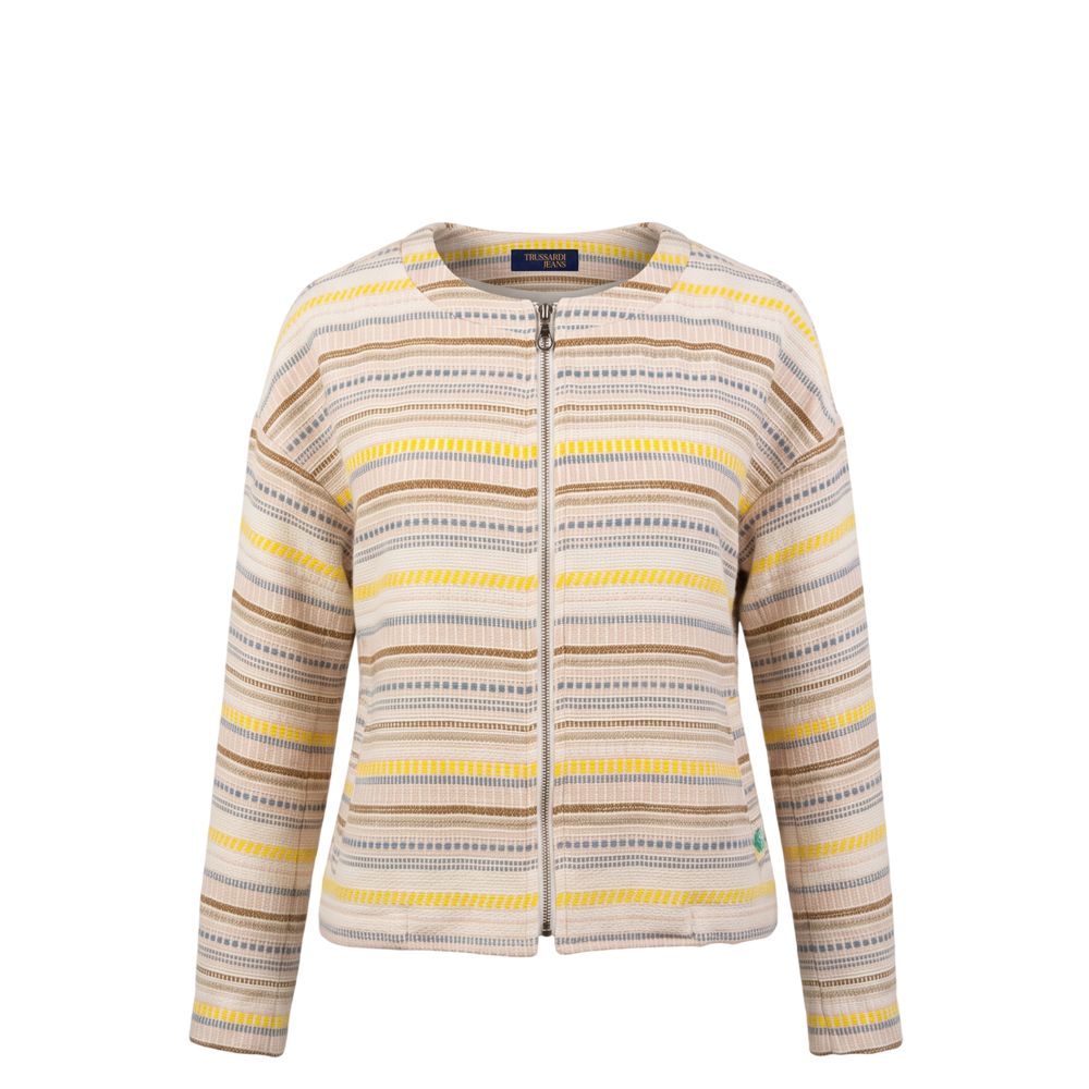 Trussardi Jeans Beige Baumwolljacke für Damen