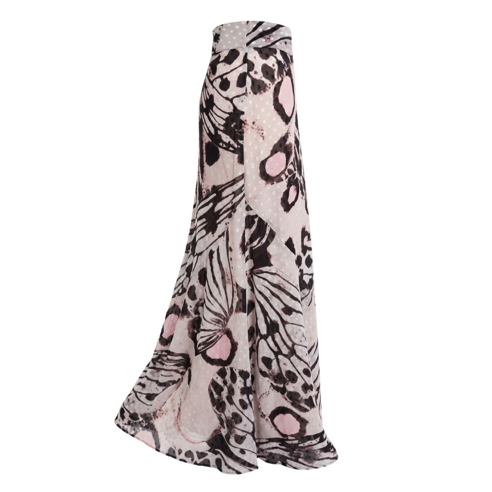 Trussardi Jeans Pink Polyester Damenrock