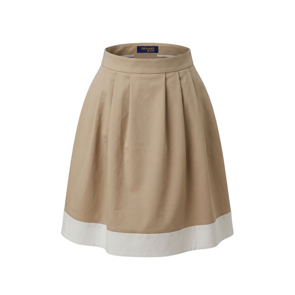 Trussardi Jeans Baumwollrock in Beige
