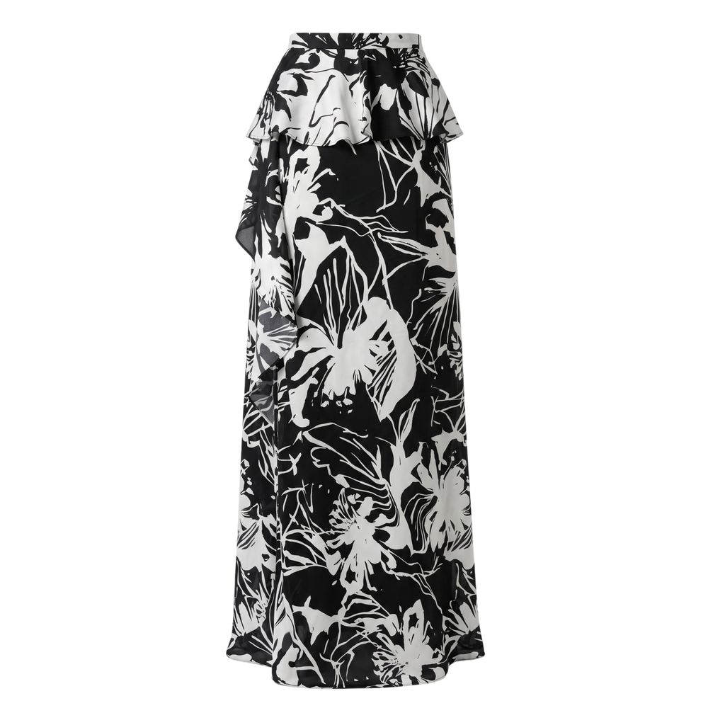 Trussardi Jeans Schwarzer Damenrock aus Polyester