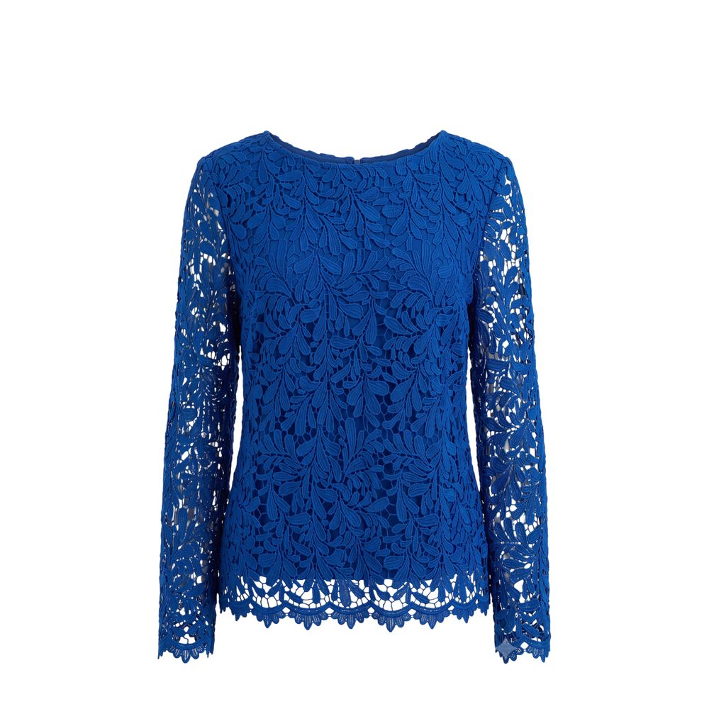 Trussardi Jeans Damenbluse aus blauem Polyester