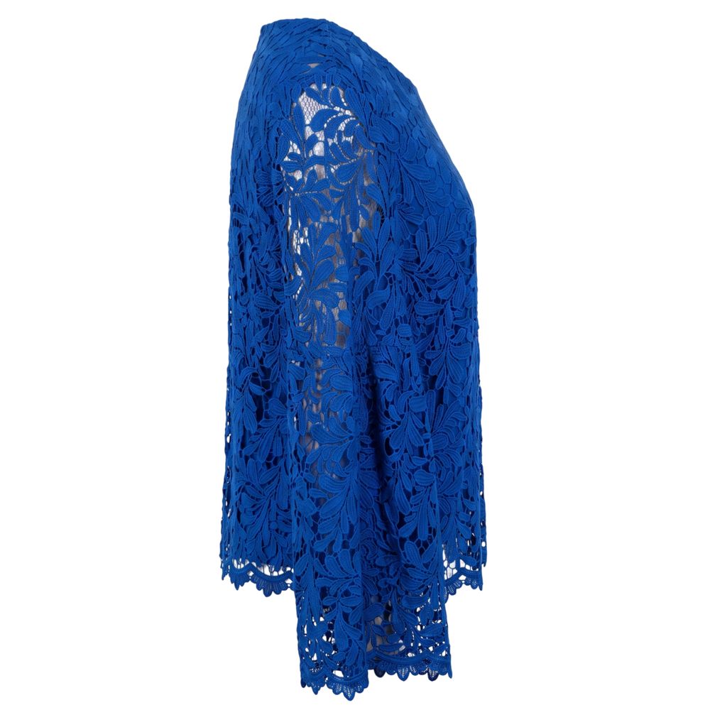 Trussardi Jeans Damenbluse aus blauem Polyester