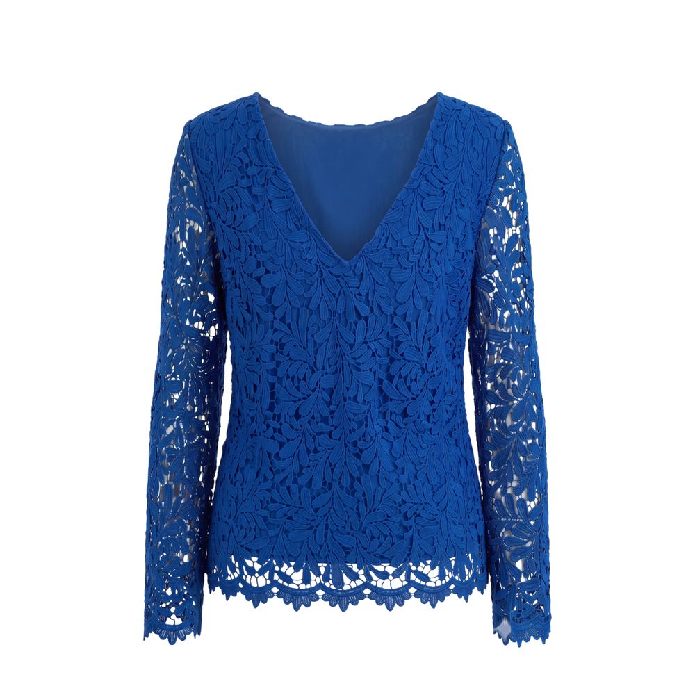Trussardi Jeans Damenbluse aus blauem Polyester