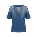 Trussardi Jeans Blaues Baumwollhemd für Frauen