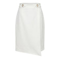 Trussardi Jeans Weißer Polyester Damenrock