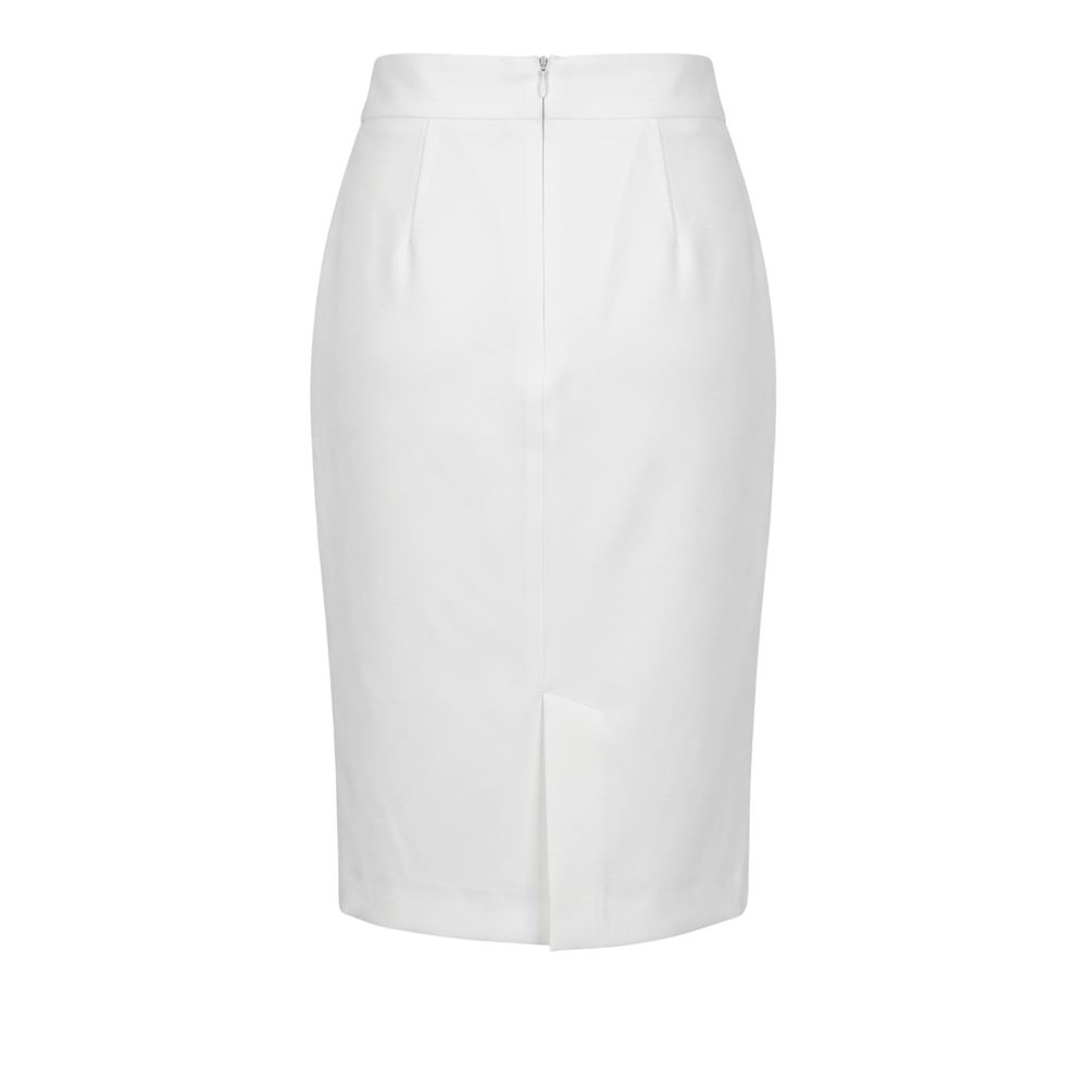 Trussardi Jeans Weißer Polyester Damenrock