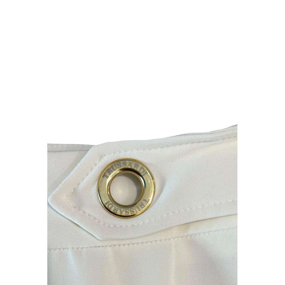 Trussardi Jeans Weißer Polyester Damenrock