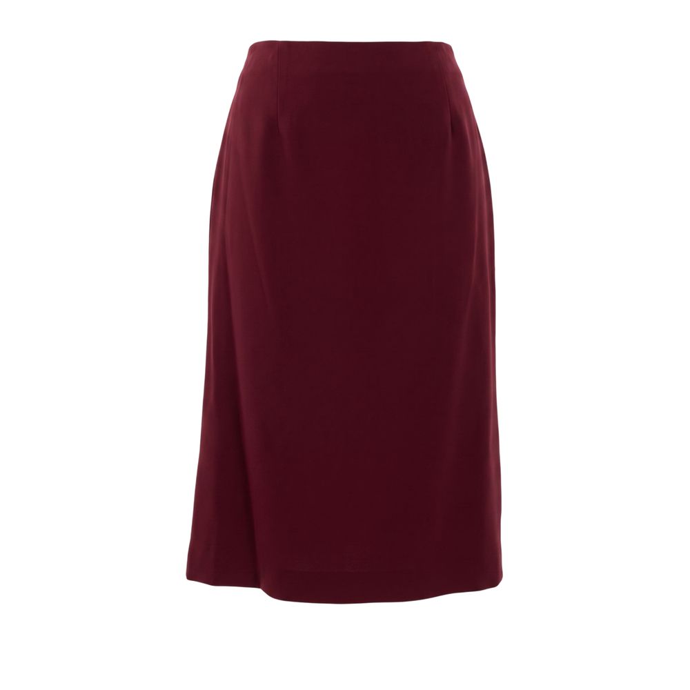 Trussardi Roter Bleistiftrock aus Acetat für Damen