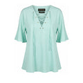 Trussardi Hellblaues Baumwoll-Damenhemd
