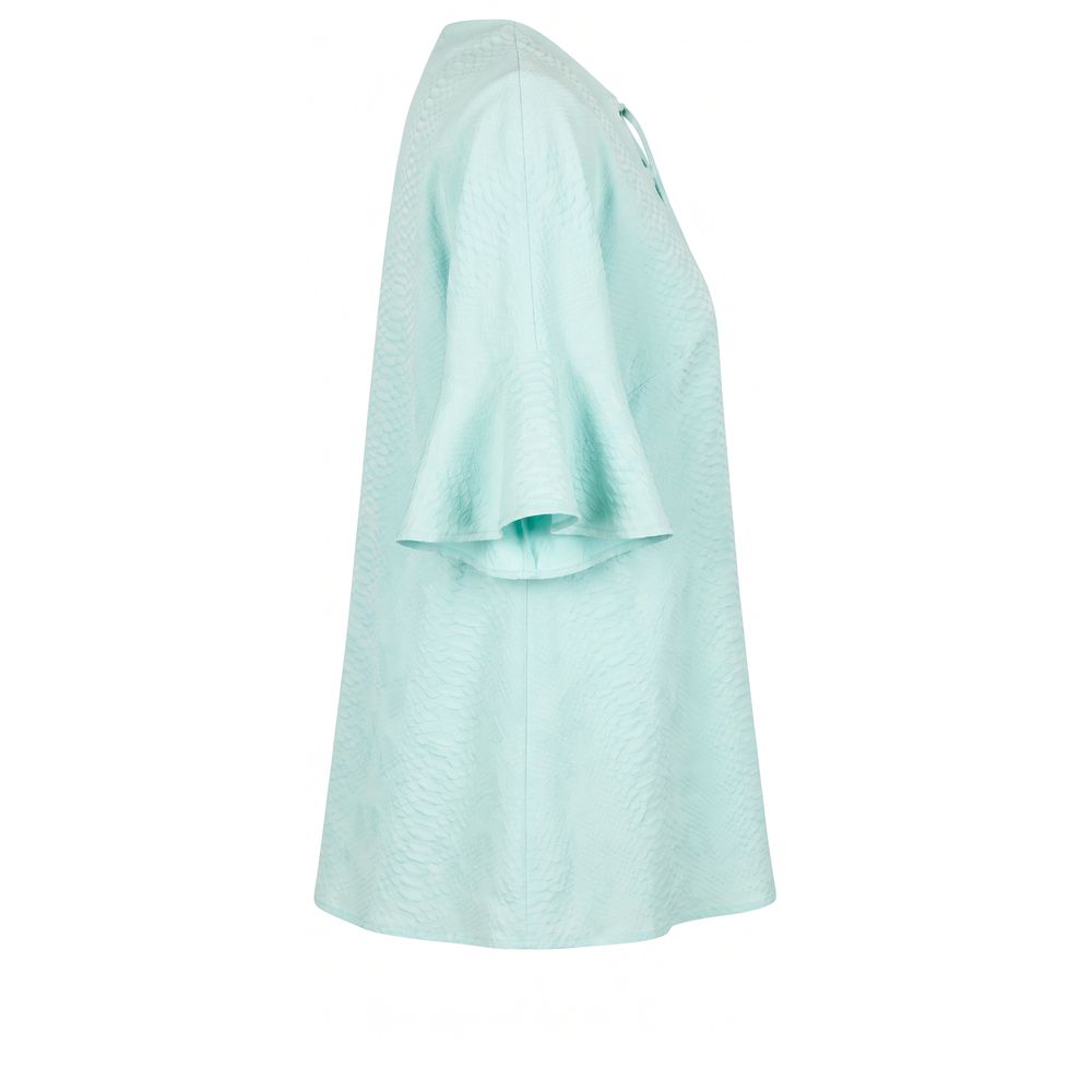 Trussardi Hellblaues Baumwoll-Damenhemd