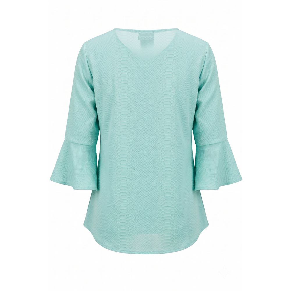 Trussardi Hellblaues Baumwoll-Damenhemd