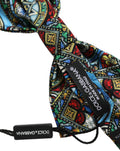 Dolce & Gabbana Herren Papillon-Fliege in Multicolor mit verstellbarem Nackenband aus Sizilien