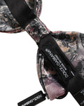 Dolce & Gabbana Multicolor Marmor Seiden Fliege mit verstellbarem Band