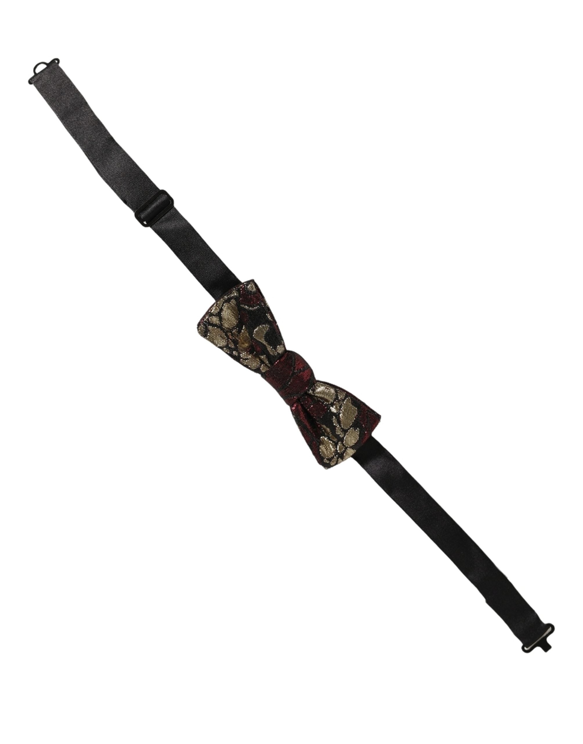 Dolce & Gabbana Mehrfarbige Blumen-Jacquard-Krawatte mit verstellbarem Band
