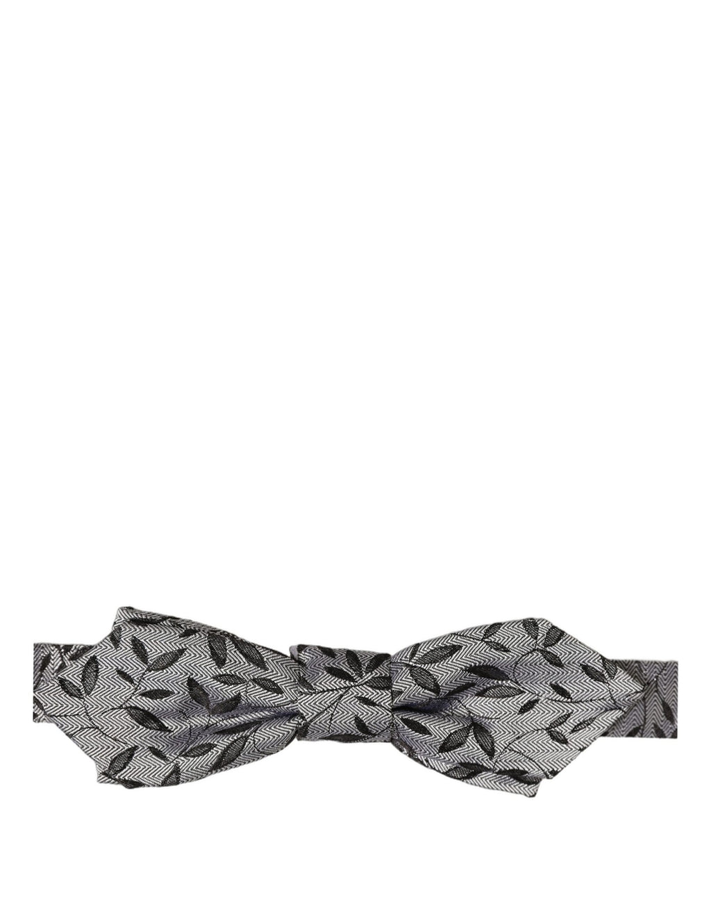 Dolce & Gabbana Herren Fliege aus Seide in Grau mit abstraktem Muster, verstellbar