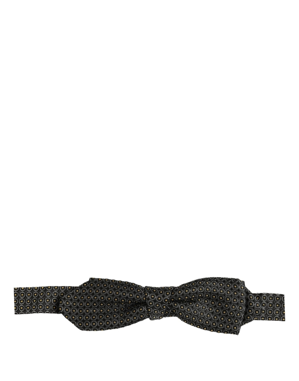 Dolce & Gabbana Herren schwarze gepunktete Seiden-Papillon mit verstellbarem Band