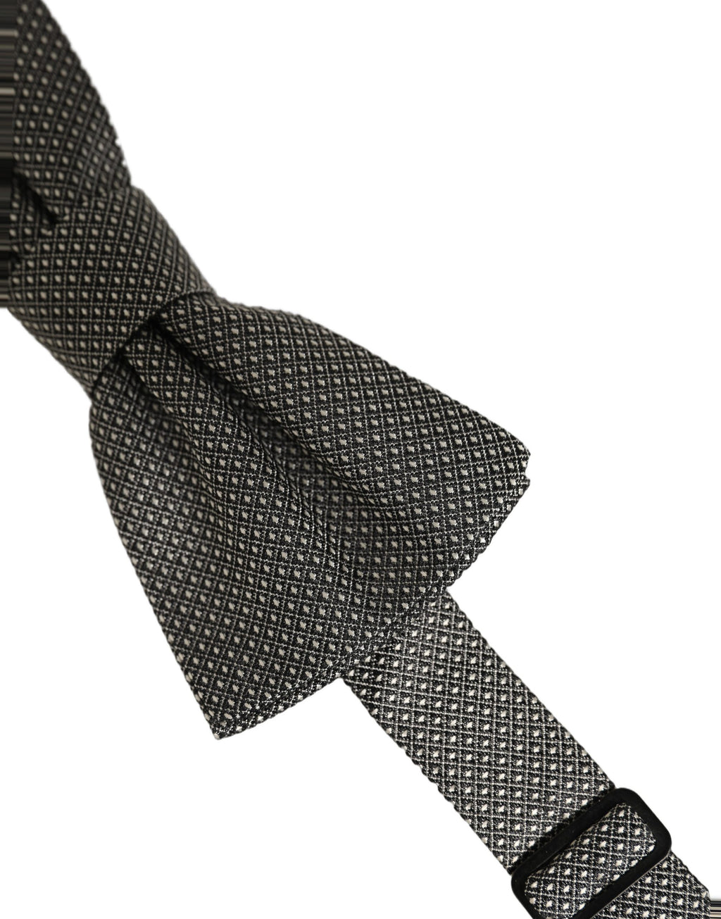 Dolce & Gabbana Herren Fliege aus Seide mit Muster, Grau, Verstellbar