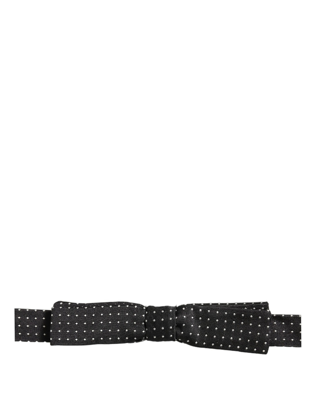 Dolce & Gabbana Schwarze und weiße gepunktete, verstellbare Papillon-Fliege