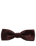 Dolce & Gabbana Herren Fliege aus 100% Seide, verstellbar, Braun