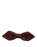 Dolce & Gabbana Herren Fliege aus roter Seide "Fantasy" mit verstellbarem Band
