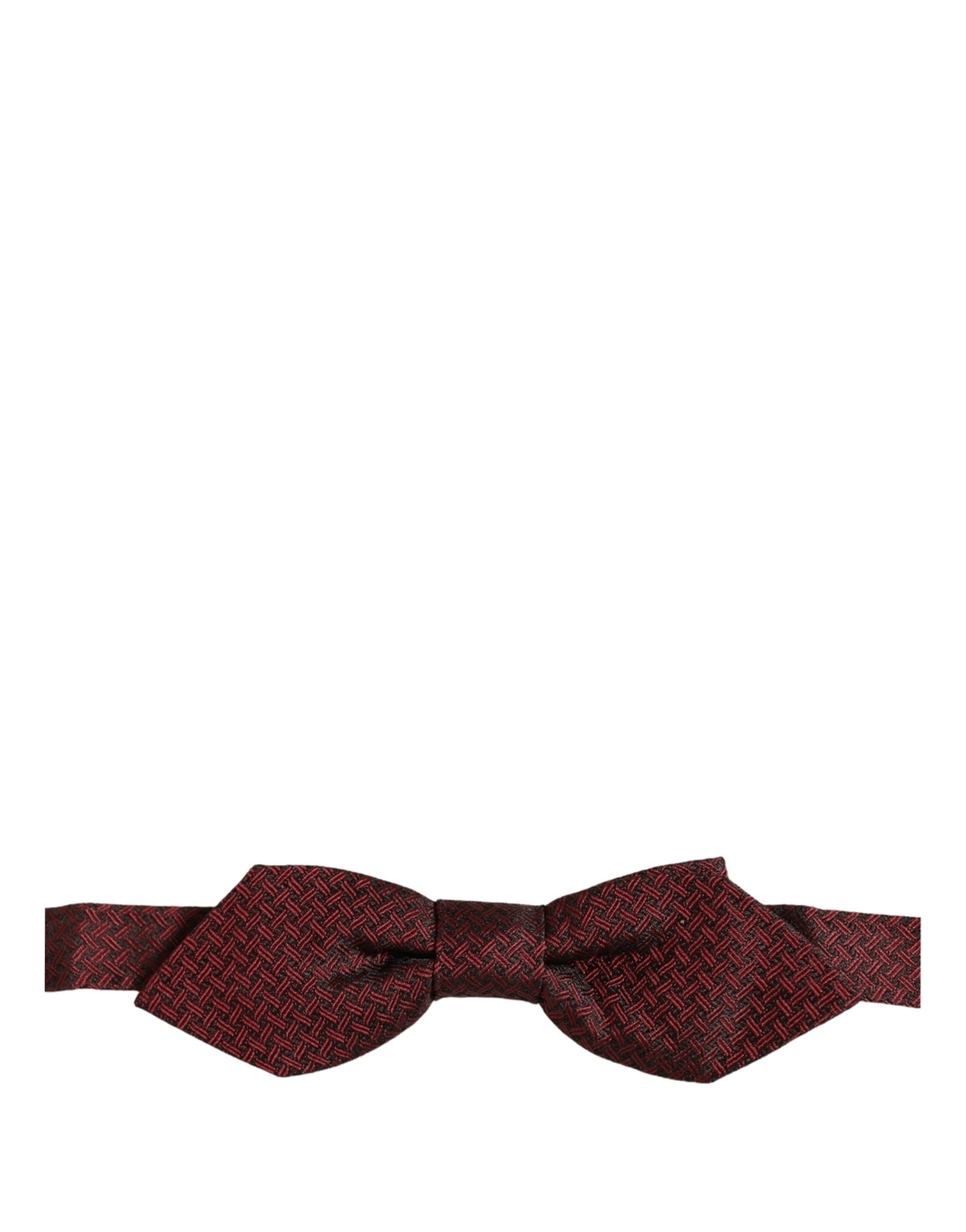 Dolce & Gabbana Herren Fliege aus roter Seide "Fantasy" mit verstellbarem Band